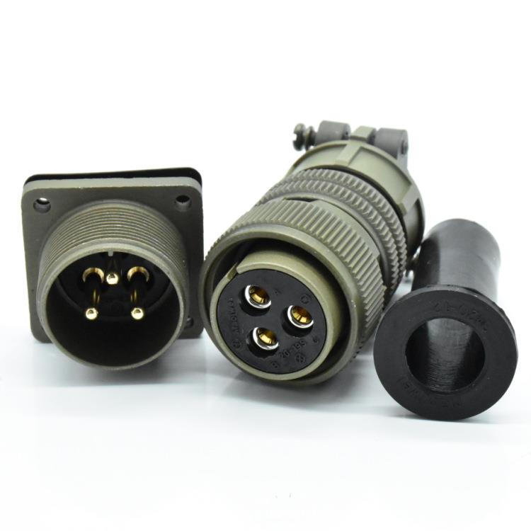 3P航空插头MS3106A20-19S母头配套MS3102A20-19P耐高温大电流接头