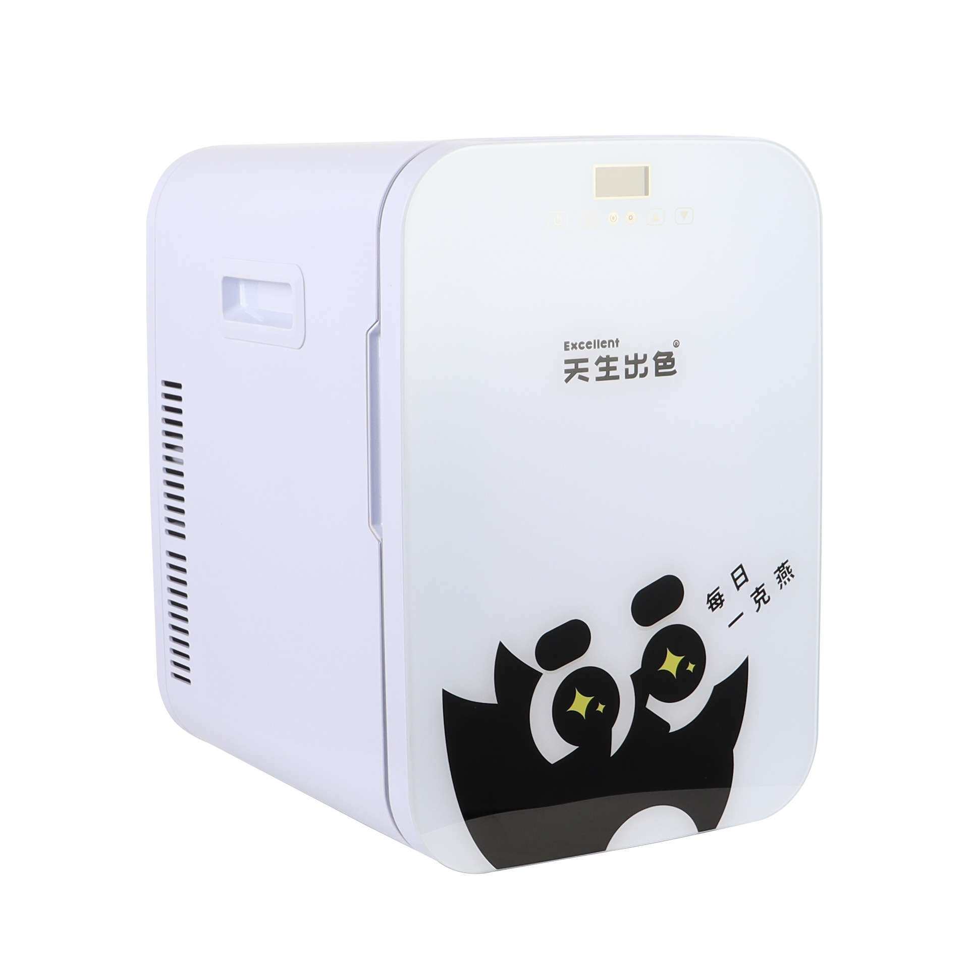 一件 20L数控车载冰箱宿舍家用迷你小冰箱玻璃面板车家两用