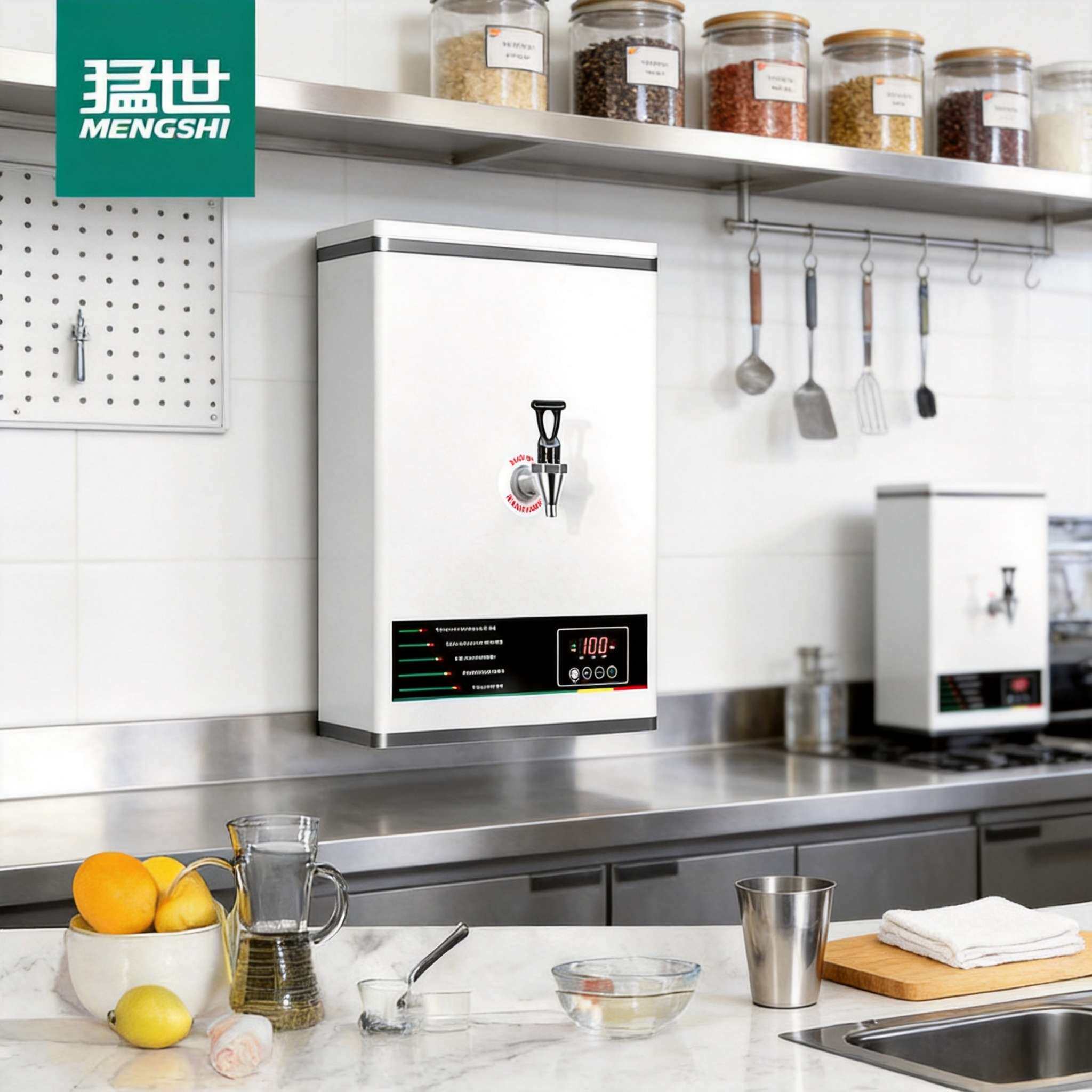 猛世开水器商用壁挂式步进式全自动饮水机开水机奶茶店学校烧水器