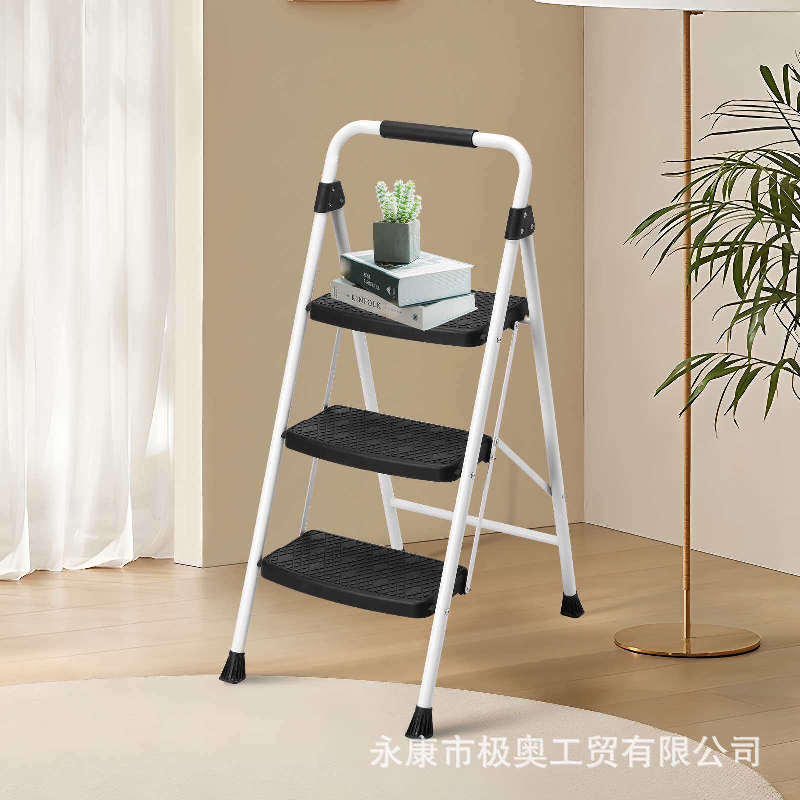 家用梯子人字梯折叠梯多功能伸缩防滑加宽宽踏板加厚铁梯稳耐实用