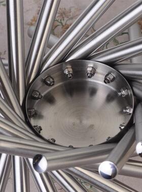 客意不锈钢果盘简约时尚创水果盘家居家轻奢GY-GP010厅酒店用旋转