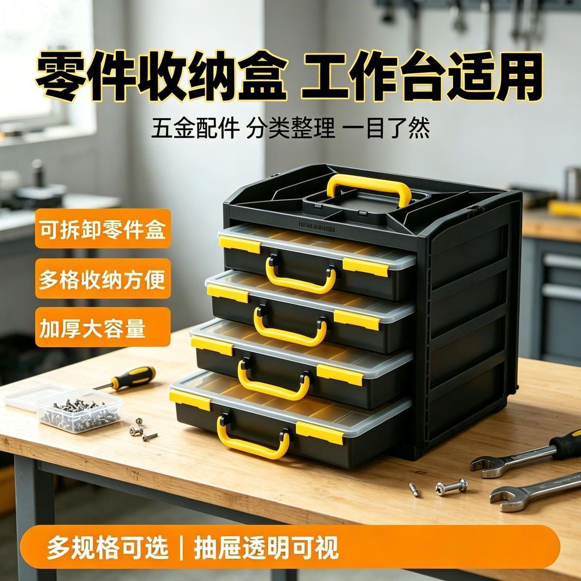 收纳盒多层工具箱功能分