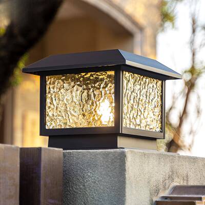 阳能柱头灯户外防水庭门NPG院围墙灯柱子灯室外园别墅花大太口门