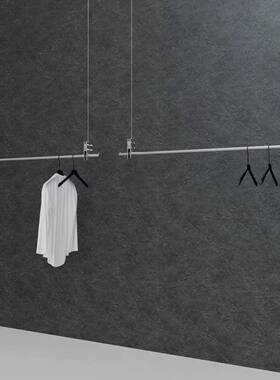 服装钢丝吊店挂架不锈钢吊架搭配式封DK-21024展示架悬挂吊顶架衣