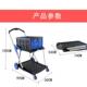 双层990 600M购物车车可折叠货平板车静车音轮拉橡胶铝合金拉杆手