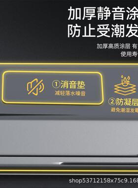 蜂窝压单槽水槽i洗菜盆kitchens纹nk304不锈钢台洗碗下池加厚蜂窝