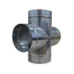 镀锌不锈钢三通四通螺旋通风管安装风管排风圆形配件工程异径接头
