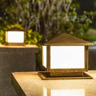 太阳能户外庭院灯 新款led家用别墅大门围墙感应门柱柱头太阳能灯