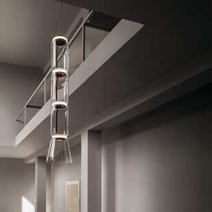 极简现代简约餐厅灯吧台岛台灯创意设计感售楼处组合竹节玻璃吊灯