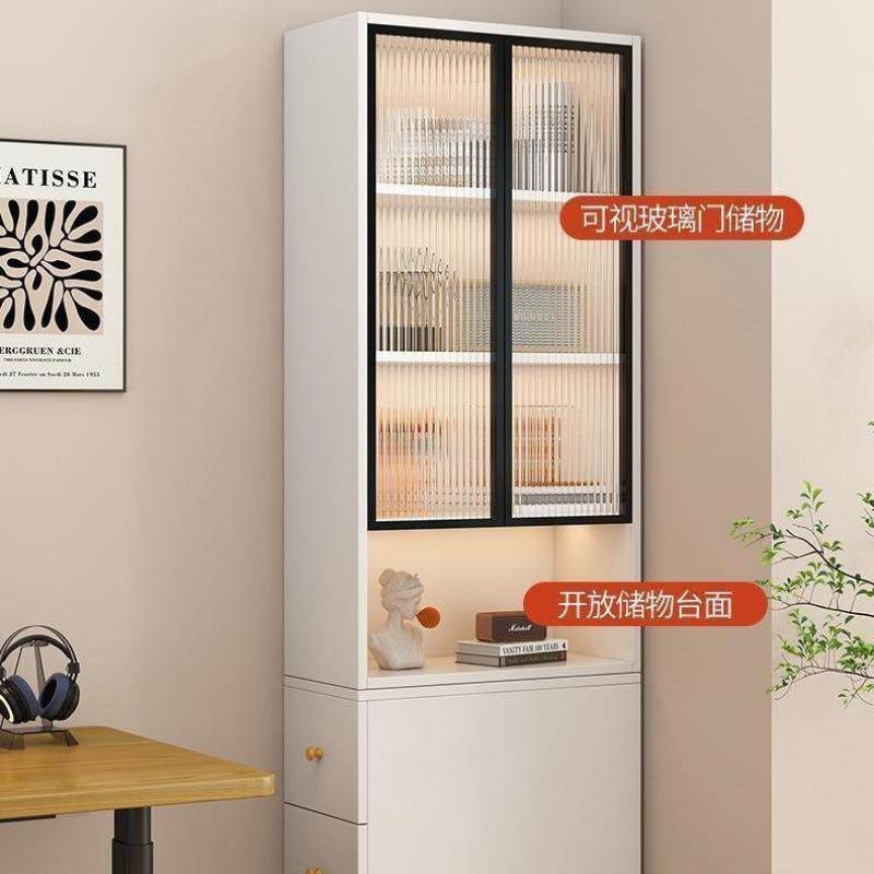 沙发边柜实木转角窄柜书柜侧边侧拉侧面抽拉柜夹缝柜收纳柜储物柜