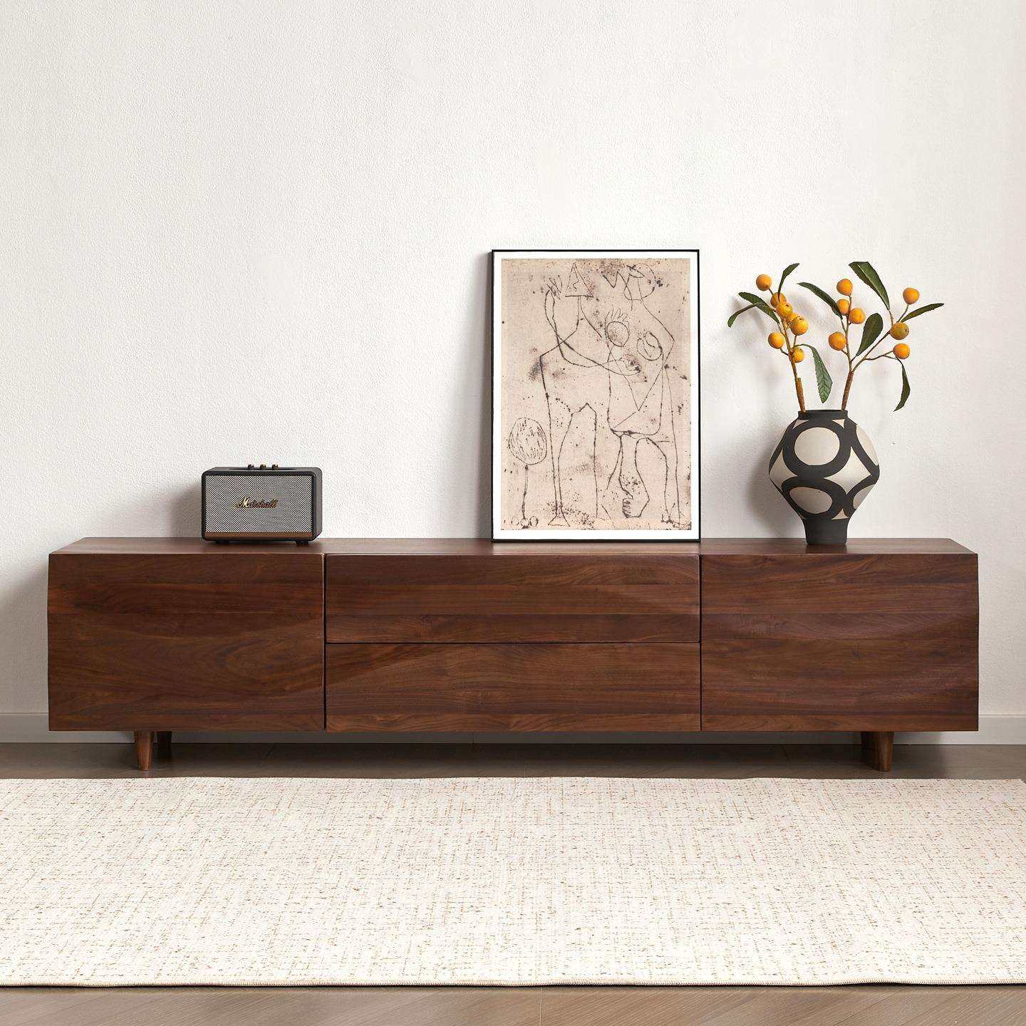 北美黑胡桃木轻奢型电视柜北欧现代简约式纯实木储物柜边柜收纳柜,玩具/童车/益智/积木/模型,毛绒/玩偶/公仔/布艺类玩具,淘宝优惠券,粉丝福利购,淘宝优惠卷