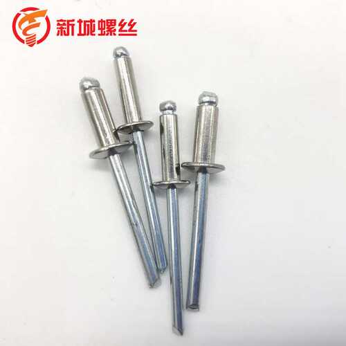 304不锈钢拉铆钉半钢圆头拉钉抽芯铆钉M3.2-M4.8开口型拉钉