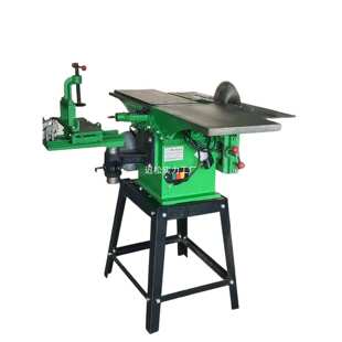 多功能木工刨床台刨刨木机家用断木开榫打方孔公母槽平刨一体多用