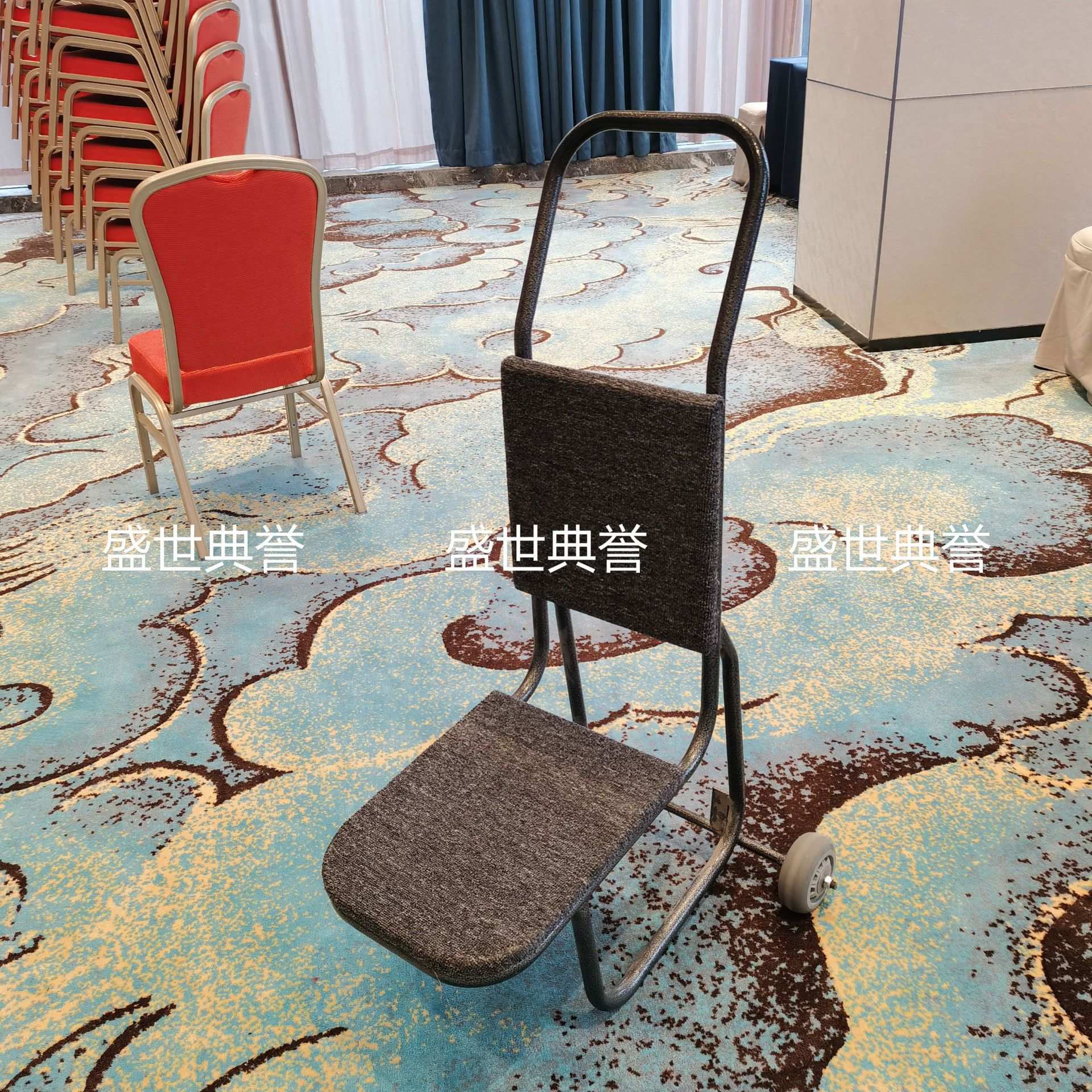 杭州宴会中心椅子搬运车酒店宴会厅椅推车会议折叠椅运输车服务车