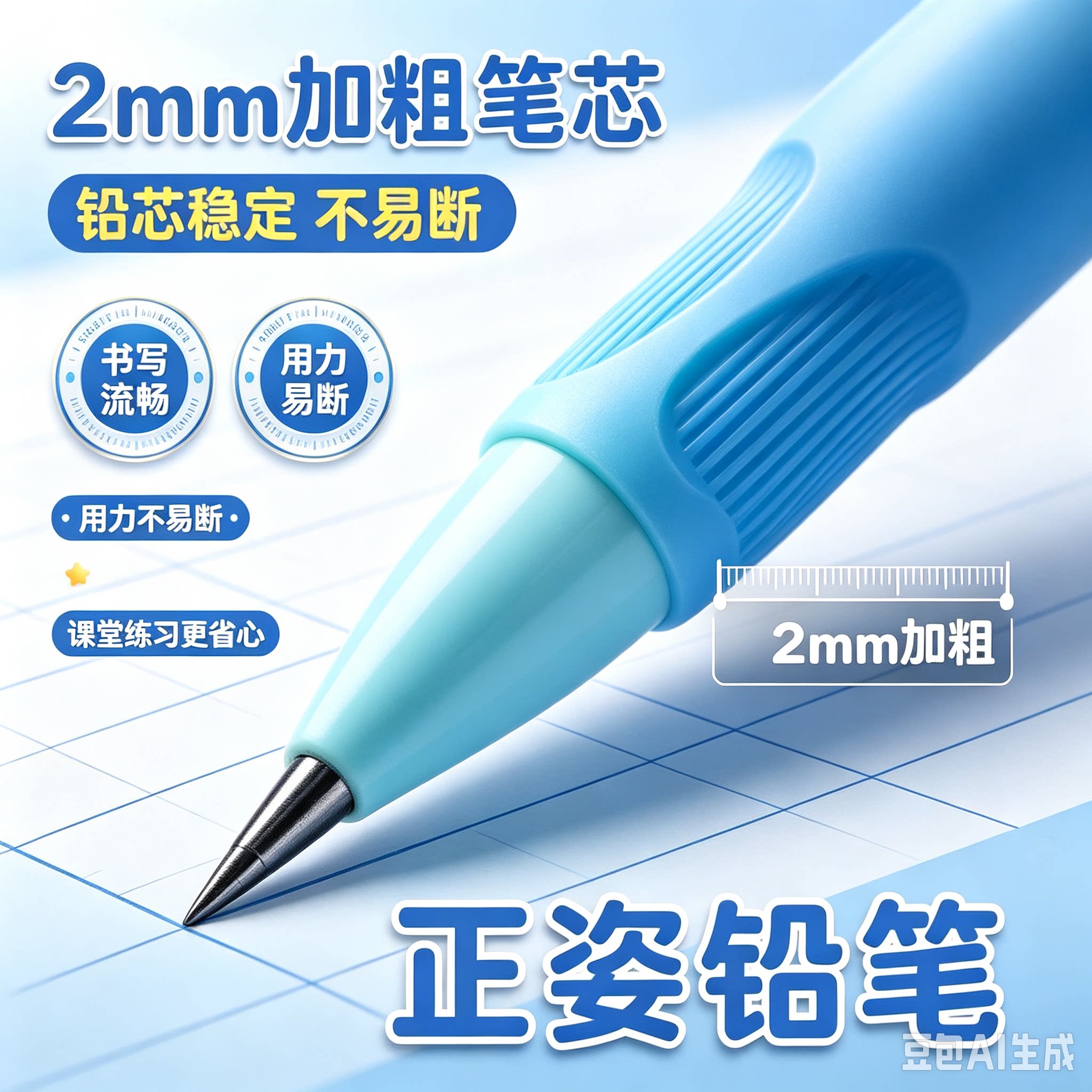 【正姿自动铅笔】小学生幼儿园书写练字2.0加粗正资优握铅笔XZ