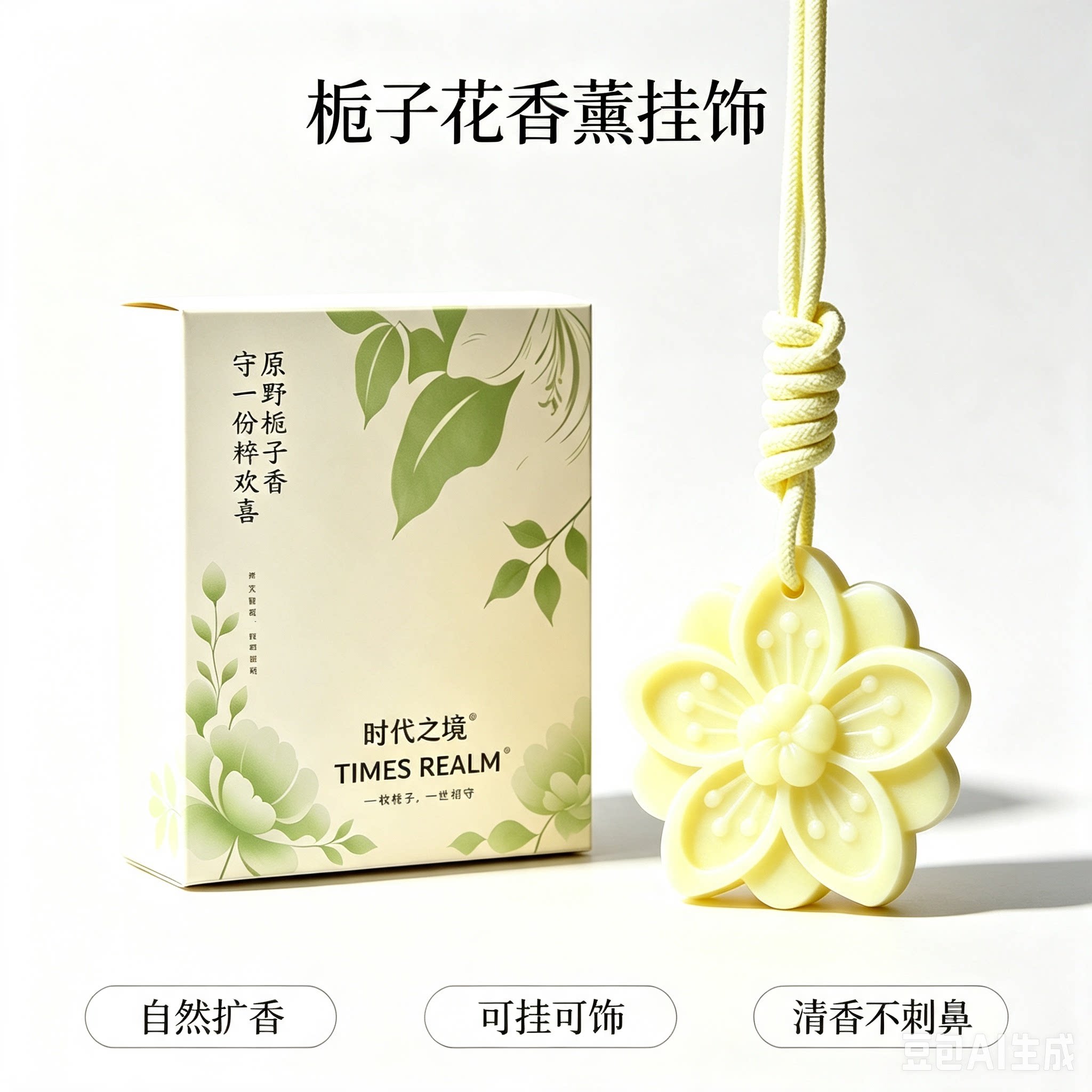 栀子花香薰蜡片衣橱衣柜卫生间持久留香氛挂件家用扩香伴手礼XZ