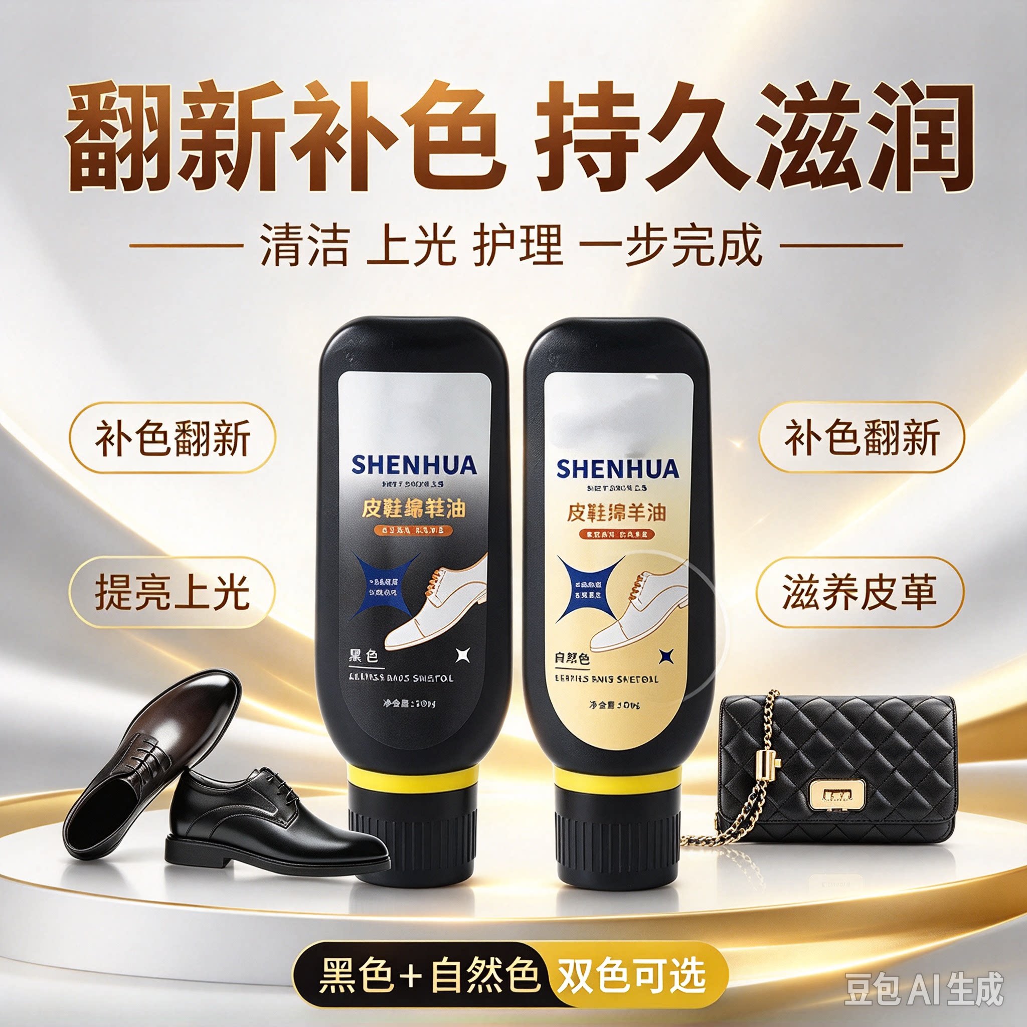 正品高品质皮鞋保养油皮革护理上光翻新修复无色通汽车皮革护理XZ