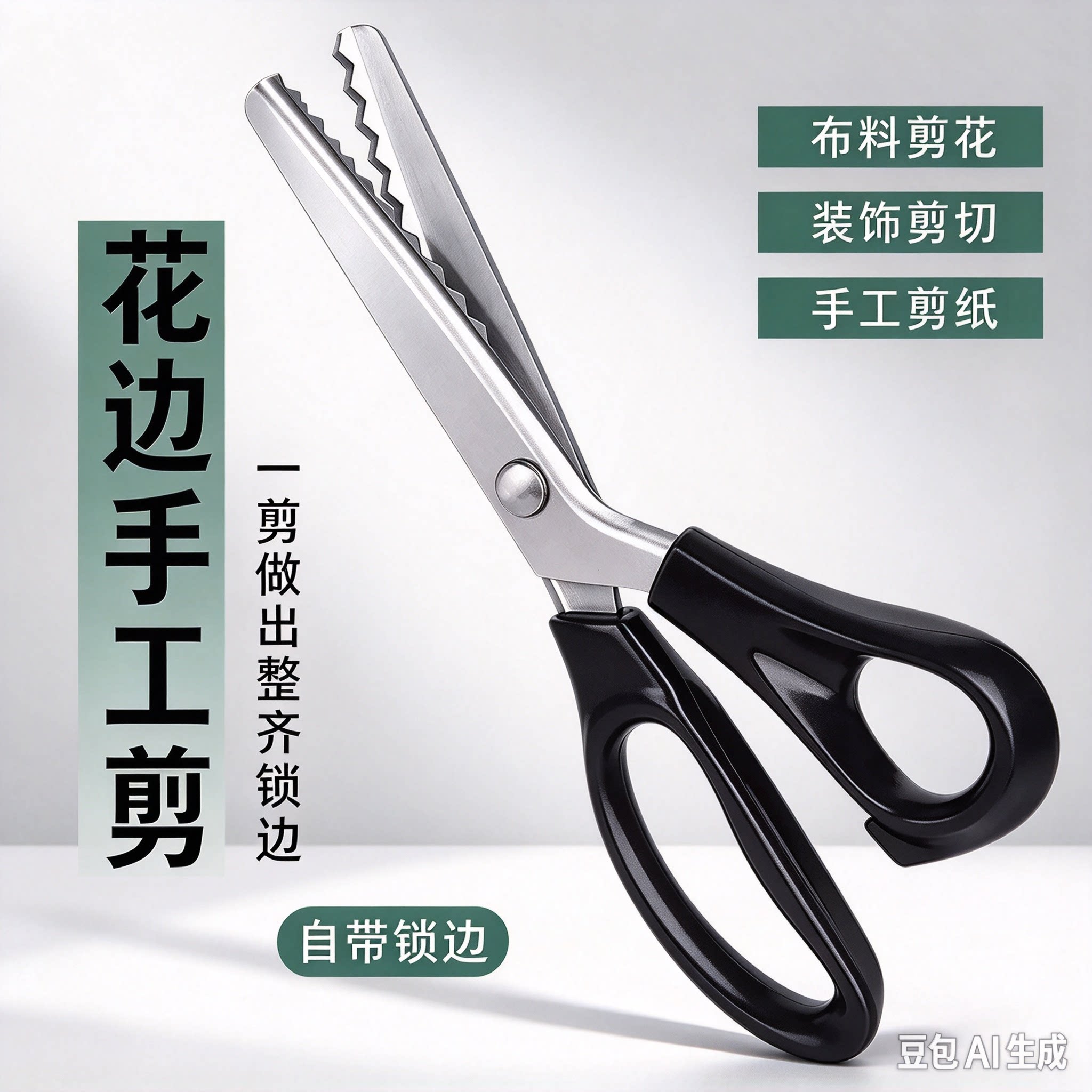 碎花花边手工剪刀齿形剪裁缝剪衣服家用裁布波浪剪实用锁边HF3
