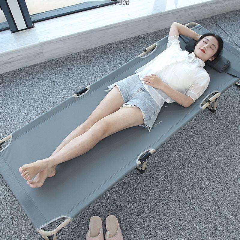 单人折叠床沙发床办公室午休床午睡床户外简易床跨境工厂外贸