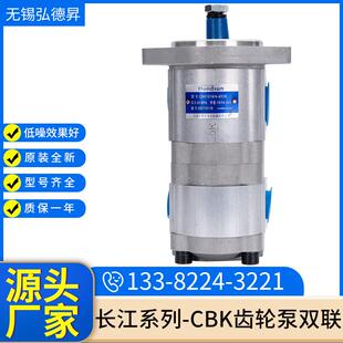 长江系列CBK双联齿轮泵采煤机油泵矿山机械油泵液压双联泵现货