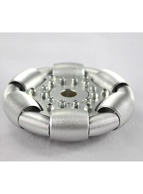 100mm铝全向轮（omnidirectionalwheels)单片90°铝轮14179S