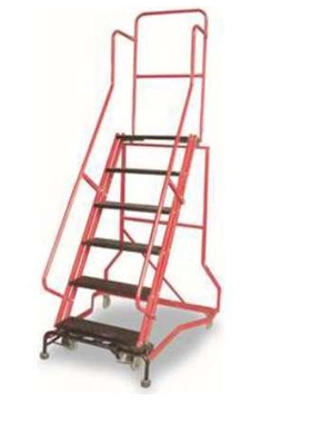 BY003金锚拆装式可移动登高平台梯钢制取货梯子踏板数6层HB4912G