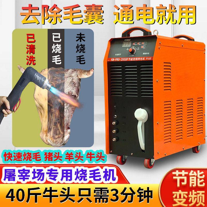 变频等离子烧毛机牛头羊头牛角猪蹄快速烤毛除毛去除毛囊一体智能