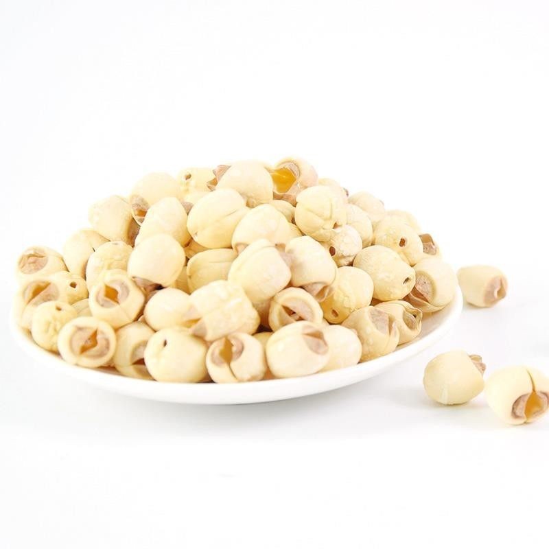 杭州特产建德里叶白莲莲子通心白莲去心的莲子乾货盒装125g250g