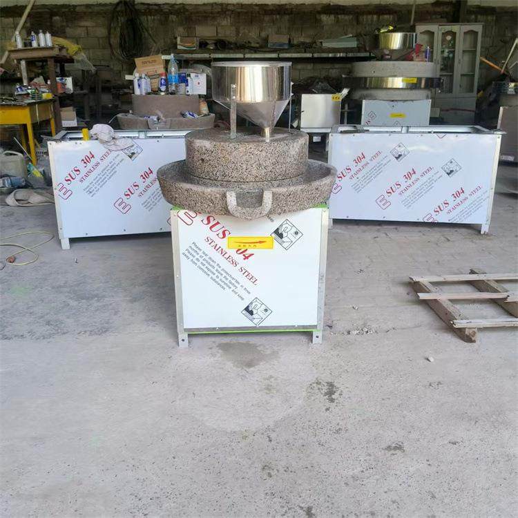 小型商用豆腐石磨机电动肠粉黄豆米浆机50型五谷杂粮小麦磨面粉机