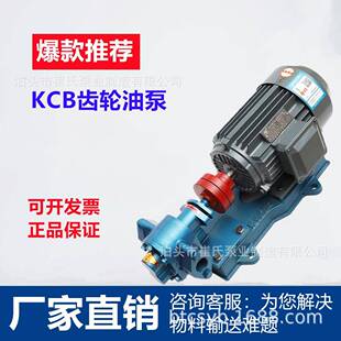 KCB-83.3齿轮泵自吸泵机油润滑油防爆齿轮泵KCB-300船用齿轮泵头