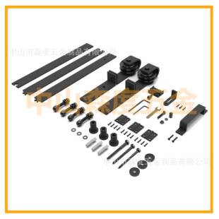 谷门折仓门移门道滑轨五轨金导轨叠门趟配件FL640全套谷仓门吊轨