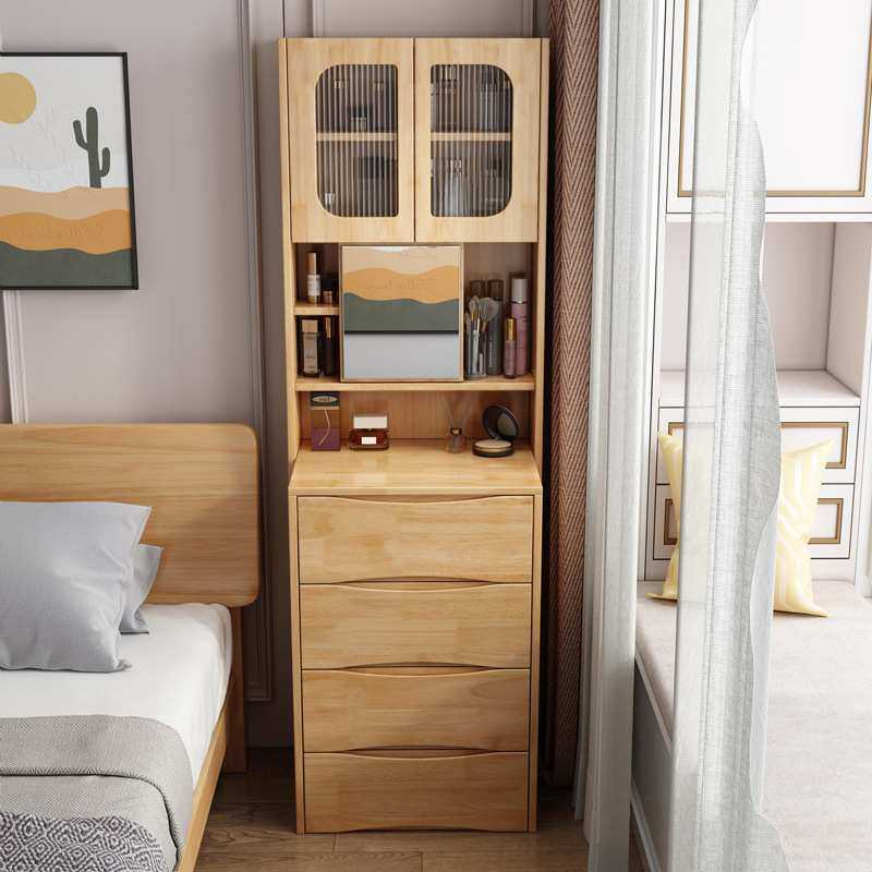 小户型家用斗柜梳妆台一体多功能置物柜卧室床头带移动镜化妆桌子,3C数码配件,USB灯,淘宝优惠券,粉丝福利购,淘宝优惠卷