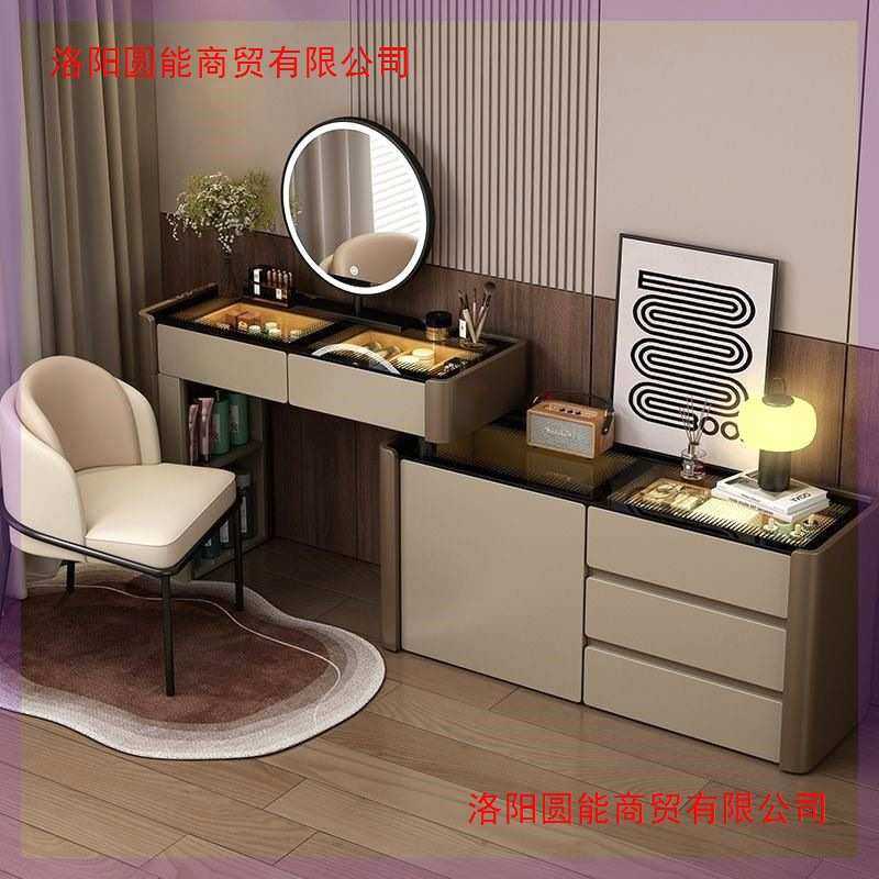 H幑12024新款梳妆台卧室感化妆桌实木床头收纳柜斗柜一体化妆,3C数码配件,USB灯,淘宝优惠券,粉丝福利购,淘宝优惠卷