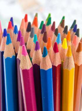 德国FABER-CASTELL辉柏嘉115925防断芯铁盒24色水溶彩色铅笔