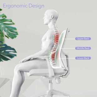 人体工程学记忆棉腰靠垫靠垫A9缓解背痛适用办公椅汽车腰靠背垫