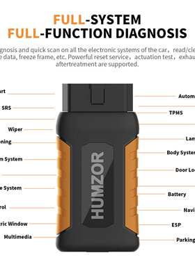 瀚智HUMZOR-ND506商用柴油车故障检测诊断仪设备-海外版快检