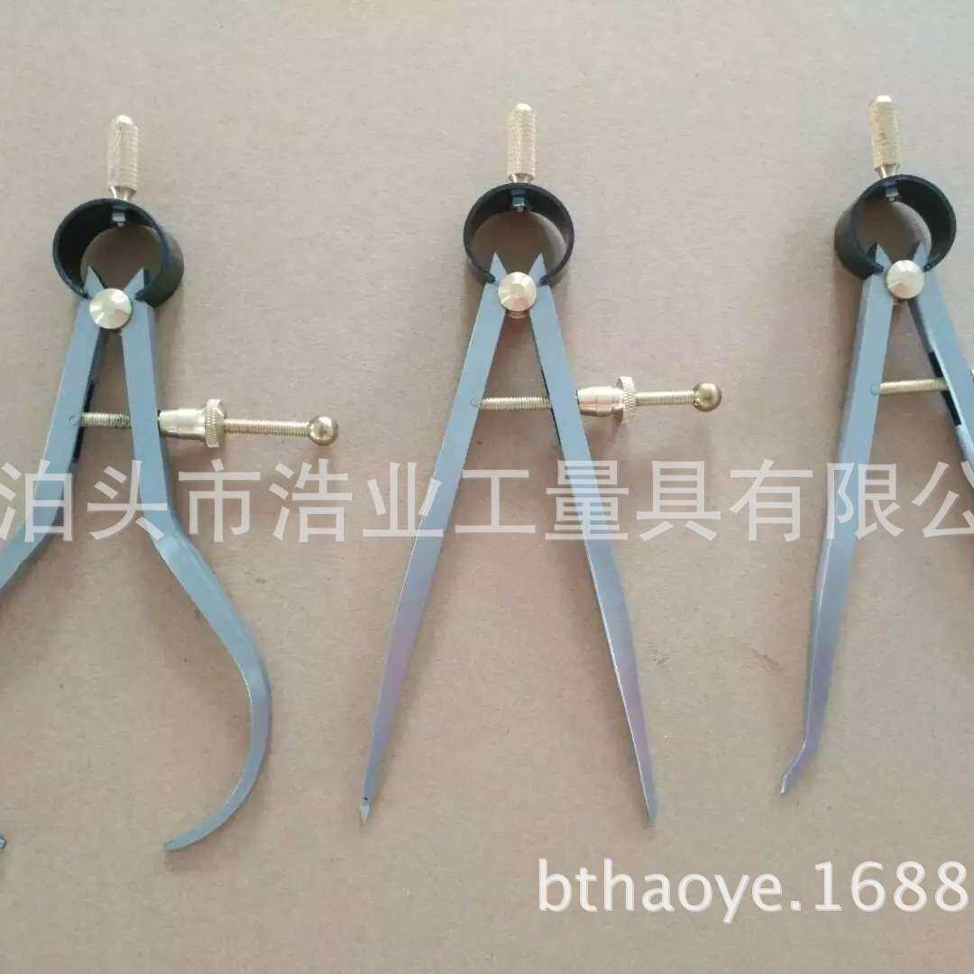 3件套弹簧卡规6 弹簧内卡规8”弹簧外卡规 弹簧分规10内外径卡尺