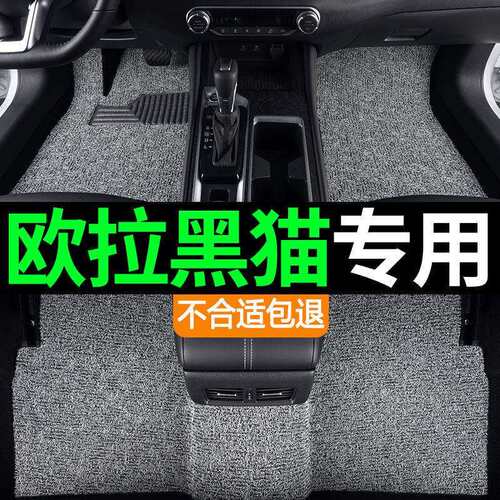 适用长城欧拉黑猫R1汽车脚垫丝圈地毯套汽车内饰装配件用品脚踏垫