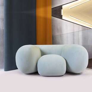 Sfoolux火MOLLO高端艺术设计懒人休闲布艺客厅单人沙发