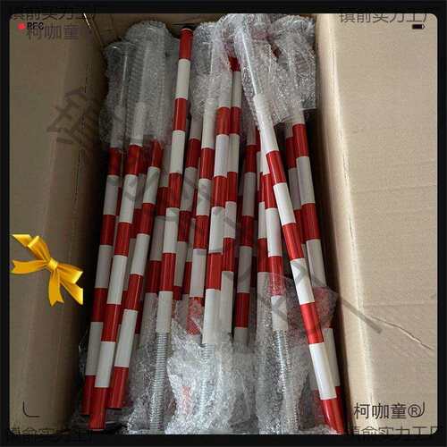 挖掘机挖泥机钩机机尾棍警示杆反光防撞柱磁石棍吸铁棍麦太保