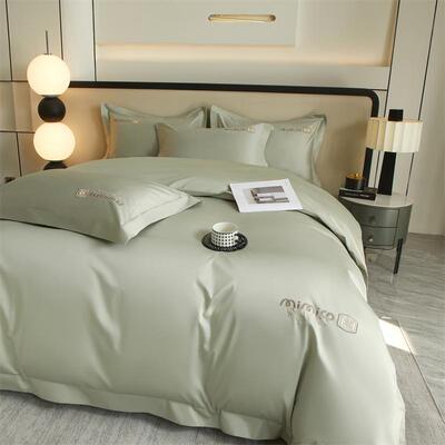 2025新款100支双股长绒棉刺绣款四件套-静雅系列