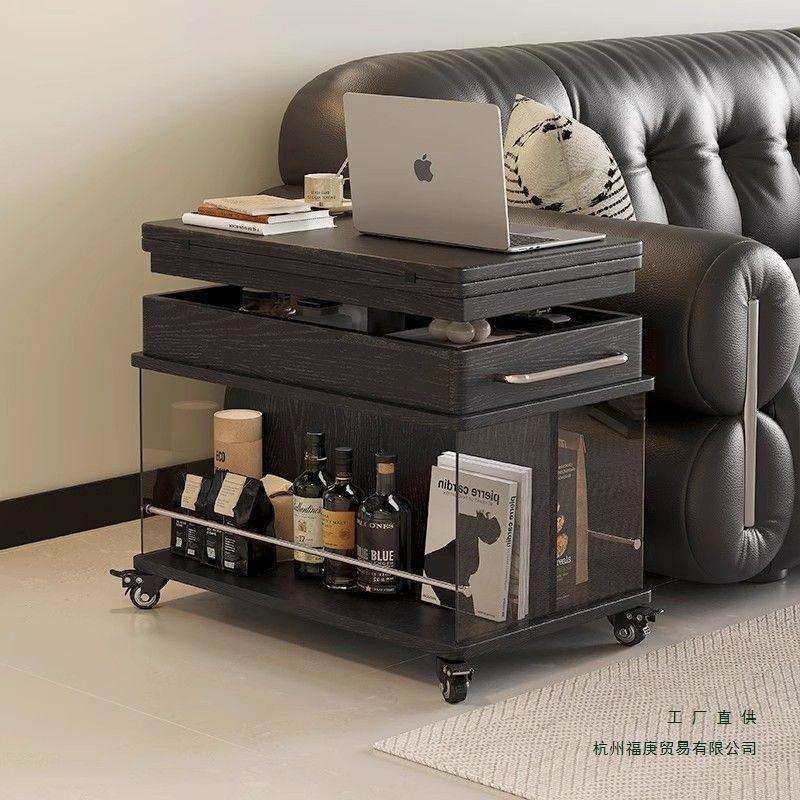 轻奢移动升降茶几实木小户型家用客厅多功能折叠简约现代沙发边柜,电子元器件市场,其它元器件,淘宝优惠券,粉丝福利购,淘宝优惠卷