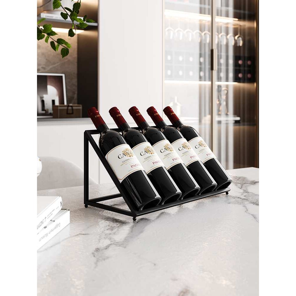 家用餐厅酒架吧台酒架子置物架客厅落地红酒架酒柜内置架酒格摆件