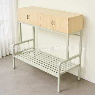 出租房单人床可收纳公寓床一体组合带木柜子高架床员工宿舍单人床