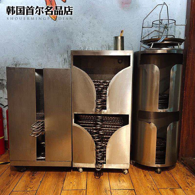提炭箱烧烤双层手提烤灭炭烤盘烤肉篦子餐饮提篮存储换网架设备桶