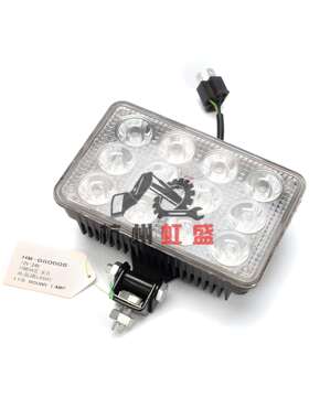 挖机配件12眼36瓦长方形LED灯挖机工作灯大臂灯适用卡特小松