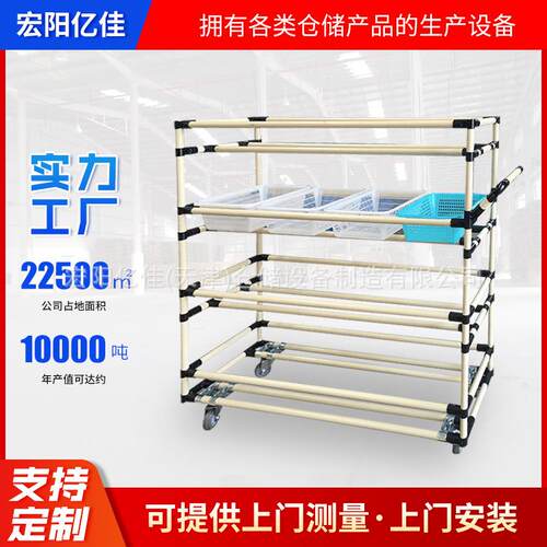 流利仓储重型架间 车物料架仓库多规格料线棒架 模OVE货具线棒货