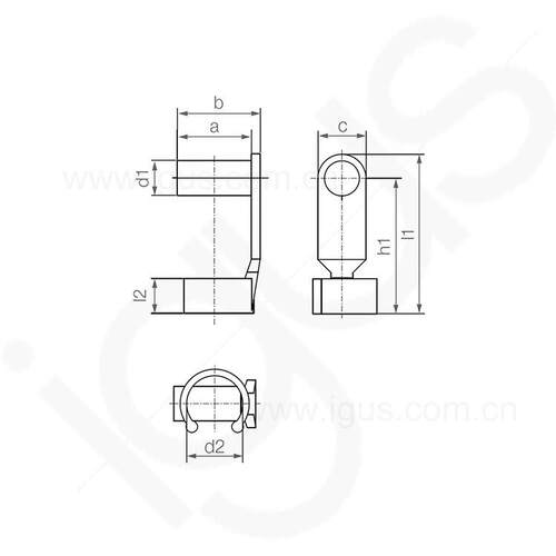 igFus德国易格斯簧压夹，GEFM-C（可与食品接触定MAGA-102），igu