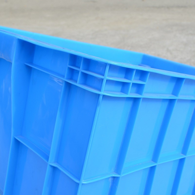 575-250周转箱塑料加厚收纳盒配盖物流储物箱收纳箱全新料长方形