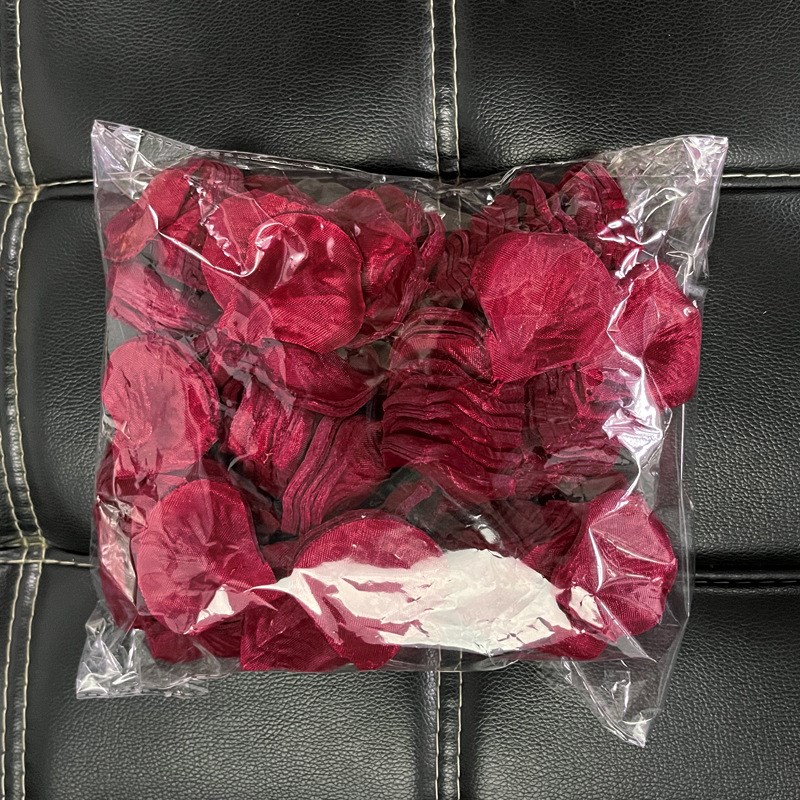 520情人节婚庆婚礼婚房氛围布置撒花手抛花 仿真玫瑰假花瓣绢花